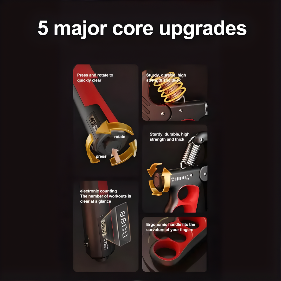 Medidor/Entrenador de fuerza de agarre y antebrazo